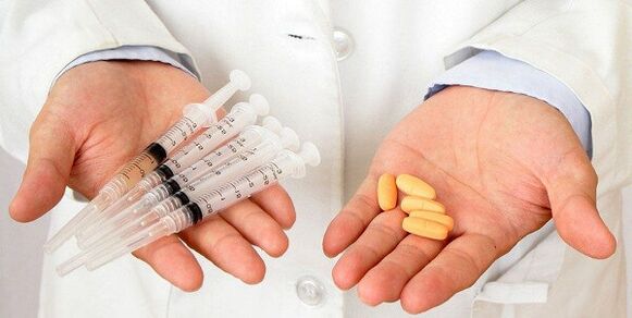 Injeksjon av medisin eller oral administrering